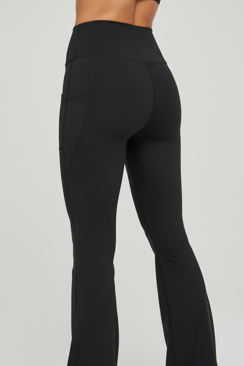 CurveSculpt Black Leggings Back
